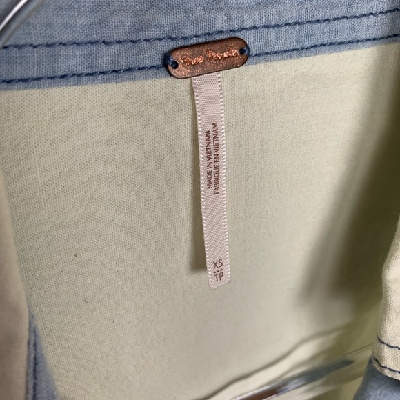 NWT Free People Embroidered Bandana Bandit Top XS - Picture 5 of 7